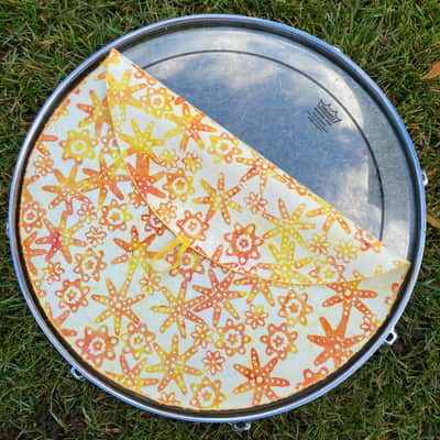 16" single layer Drum Bunny cloth drum cover - dampener - partial mute - compare to Drum Tortillas - Quesadilla - Big Fat Snare image 2
