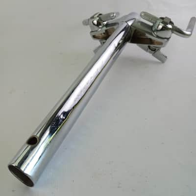 Premier Lokfast Elite Double Tom L-Arm Bass Drum Mount Post Vintage70s UK Chrome image 4