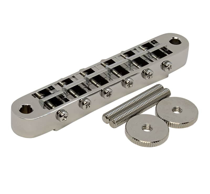 GOTOH GE103B Guitar Bridge with M4 threaded posts Nickel image 1