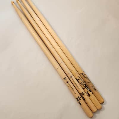 Vic Firth American Classic 5A Hickory Wood Tip Drum Sticks -PLUS Zildjian ROCK Sticks image 4
