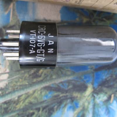 NOS New Vintage RCA VT-107A/6V6GT Military Spec Power Tube Original Box, 1948, Dark Glass, Superb Sound Quality/Naturalness 1948 image 2