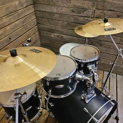 Pearl Drum Kit Decade Maple, Satin Black Complete USED! RKBBP110526 image 2