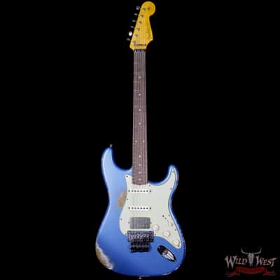 Fender Custom Shop 1962 Stratocaster HSS Floyd Rose Heavy Relic Lake Placid Blue image 5