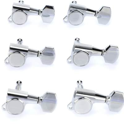 Gotoh SG381-07 Tuning Machine Set - 6 In-line Right-handed  Chrome image 2