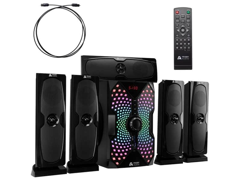125W 5.1 Studio Monitoring & Multimedia Speaker System with Subwoofer, Bluetooth & Optical image 1