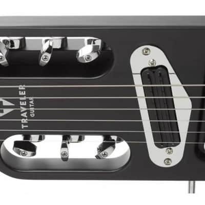 Traveler Guitar Ultra-Light Matte Black Travel Left Handed, Electric Guitar & Case image 4