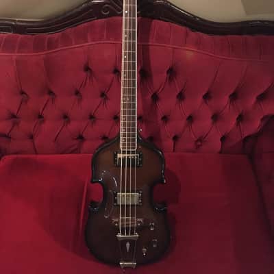 Vintage 1970’s Aria Violin Scroll Bass 1420 / 1430 + OHSC Case Rare Model MIJ Japan Univox image 1