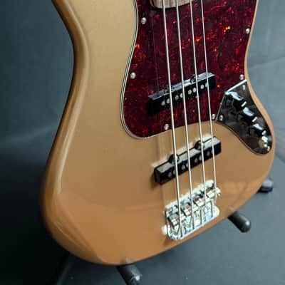 Fender American Professional Classic Jazz Bass 4-String Bass Guitar Faded Firemist Gold w/ Gig Bag image 5