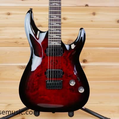 Schecter Omen Elite-6 - Black Cherry Burst image 1
