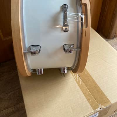 Yamaha WSD13AJ Akira Jimbo Signature 13x7" Beech Snare Drum with Wood Hoops 2000s - White image 8