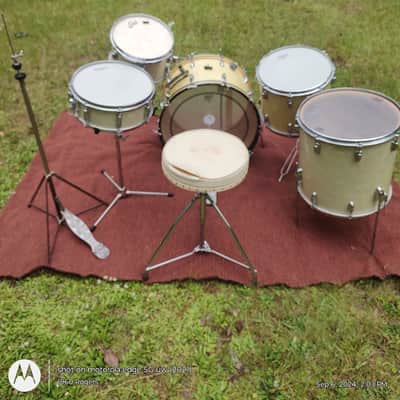 Slingerland Radio King Late 50s - mid 60s - White Marine Pearl image 4
