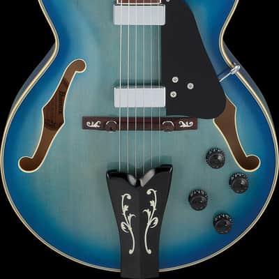 Ibanez George Benson Signature 6 String Hollow Body Electric Guitar - Jet Blue Burst (GB10EMJBB) image 11