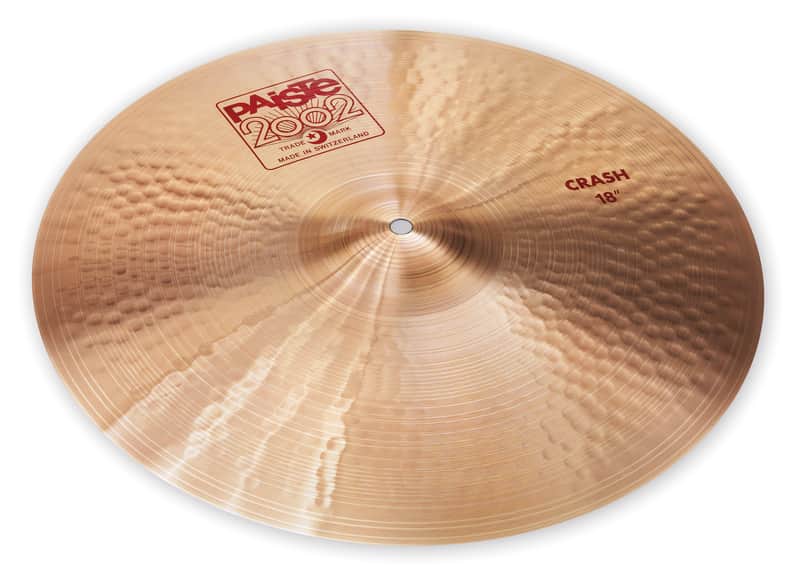 Paiste 2002 Series 18 Inch Crash Cymbal l B8 Bronze Alloy l Hand Crafted in Switzerland l Model 1061418 image 1