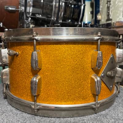 Slingerland Radioking Snare Drum In Gold Sparkle image 6