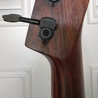 Lefty Warmoth Custom-T Telecaster Bass with Koa Top and Rosewood Neck image 7