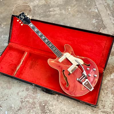 Vox Super Lynx Deluxe 1960’s - Cherry original vintage Italy