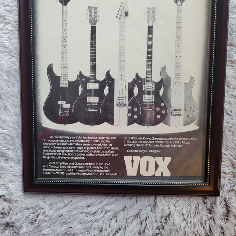 1982 Vox Guitars Color