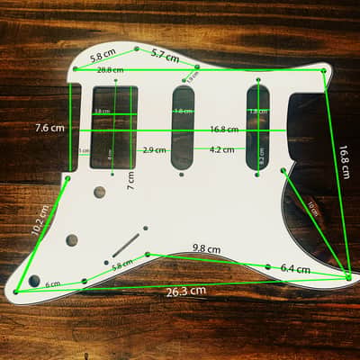 Carmedon Electronics Stratocaster Pickguard 2021 Brown HSS image 2