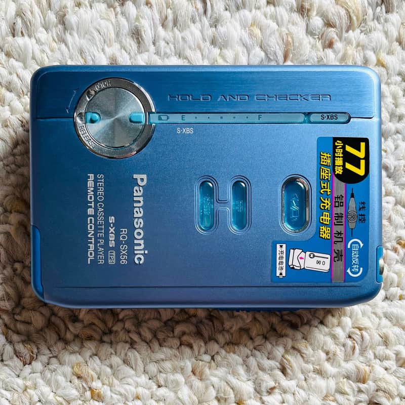 Panasonic SX56 Walkman Cassette Player, Excellent Blue ! Working ! image 1