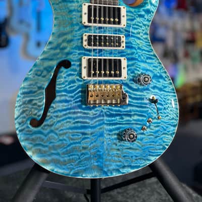 PRS 2025 Wood Library Special 22 Semi Hollow, Custom - Quilt, Aquableaux, Paisley Case, Signature Dealer / 555 image 5