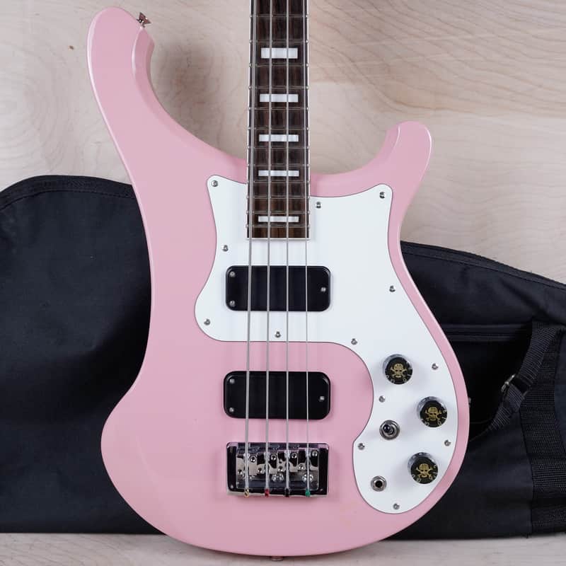 Burny PRB-60 Swanky Spider Bass 2008 Pink w/ Bag | Reverb