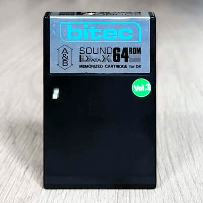 Yamaha DX7 Voice Rom Cartridge // BITEC Sound Data X 64 Volume 3 // VERY RARE
