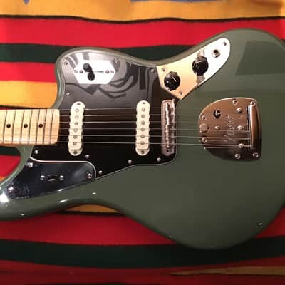 Fender American Professional Jaguar with Maple Fretboard 2017 - 2019 - Antique Olive image 6