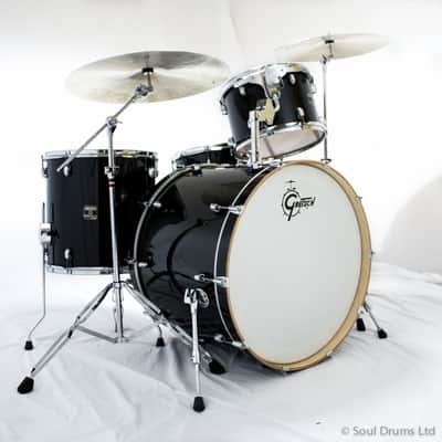Gretsch Catalina Club Rock Drum Set 13", 16", 24" Ebony Stain image 2
