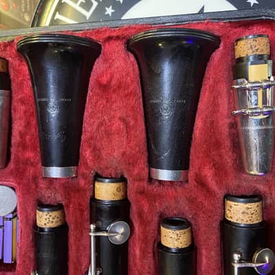 Boosey and Hawkes Imperial 926 Clarinet Bb and A Pair c1944 - Ebony image 7