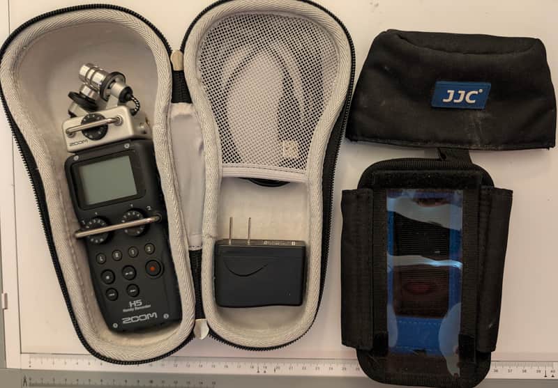 Zoom H5 Handy Recorder + XYH-5 Capsule, Hard Case, JJC Field Case & Power Adapter image 1