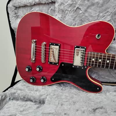 2020 Fender MIJ Troublemaker Telecaster Deluxe Crimson Red w/OHSC image 2