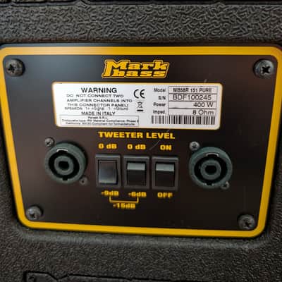 Markbass MB58R 151 Pure 400-Watt 1x15" Bass Speaker Cabinet Bild 5