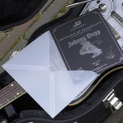 Duesenberg Alliance Series Johnny Depp - Aluminium plate with Johnny Depp tattoo artwork image 16