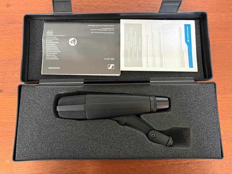 Sennheiser MD 421 II Cardioid Dynamic Microphone 2002 - Present - Black image 1