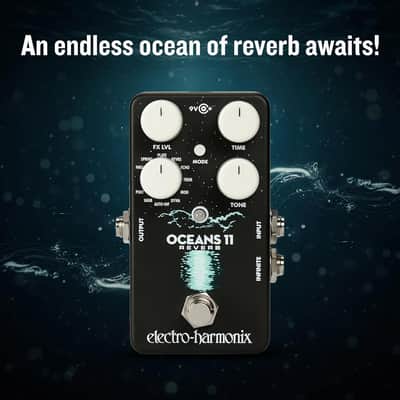 Electro Harmonix Oceans 11 Reverb Guitar Effects Pedal image 9