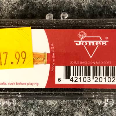 Jones 201 MS Bassoon Reed, Medium Soft image 2