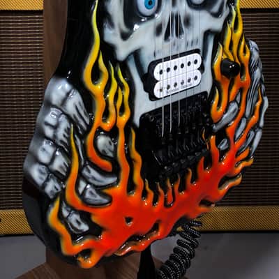ESP George Lynch Carved Flame Skull and Bones 1993 #28 of 50 image 4