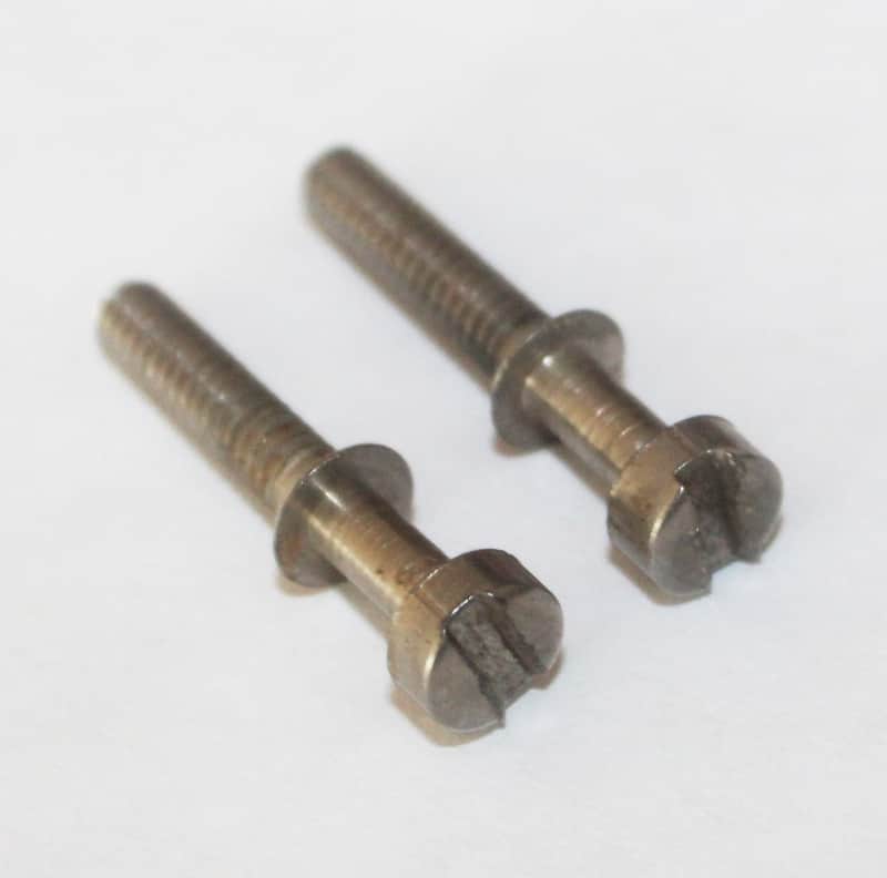 Vintage 1960's Gibson Adjustable Bridge Saddle Screws Set Of 2 1963 Acoustic Guitar image 1