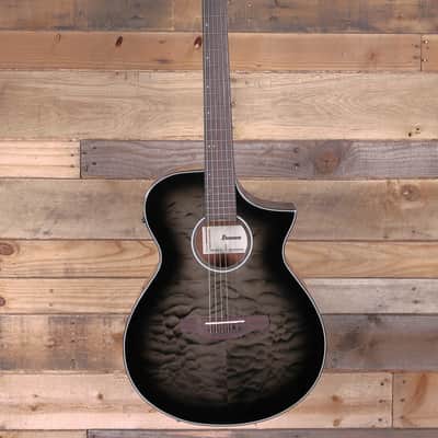 Ibanez AEWC16QA Acousitc/Electric Guitar Transparent Black Sunburst High Gloss Top image 4