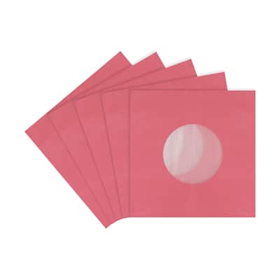 (100) Super Heavyweight Plastic Polylined Red Paper Inner Sleeves for 7 inch 45rpm Records - Archival Quality, Acid-Free, Static-Free - Premium Protection - #07IARE image 10