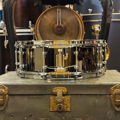 Walfredo Reyes Jr Collection Eccentric Systems 5x14 Black Nickel over Brass Snare Drum - Black Nickel Over Brass image 3