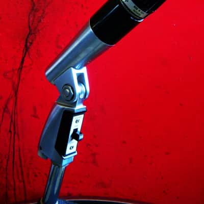 Vintage 1970's Shure 545S Unidyne III dynamic cardioid microphone w Atlas DS14 desk stand prop display repair 545 SM57 image 4