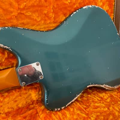 MJT Jaguar 2020 - Ocean Turquoise 60's Clone - John Frusciante Vibes Leslee onboard Seymour Duncan Fender parts Musikraft Neck image 8