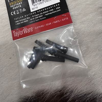 Taylor Ebony Bridge Pins w/Abalone Dots-set of 6 image 2
