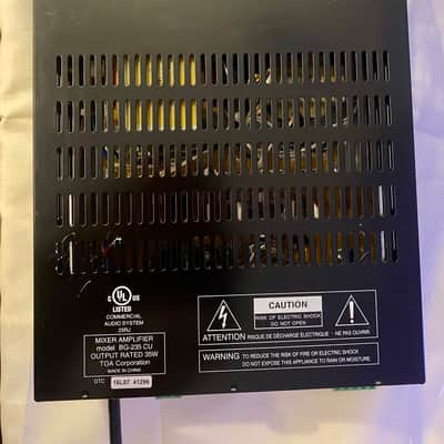 TOA BG-235 CU 2010 - Matte Black Painted Mixer Amplifier Bild 2