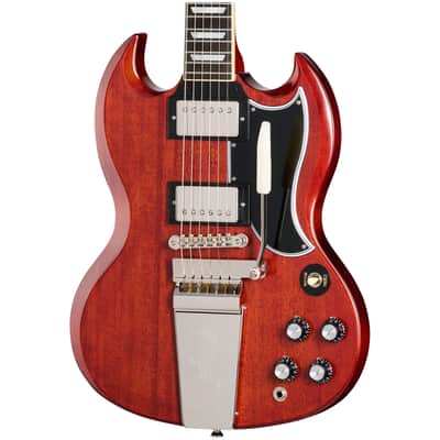 Epiphone IGC 1964 SG Standard Reissue with Maestro Vibrola, Cherry Red, with Case image 1