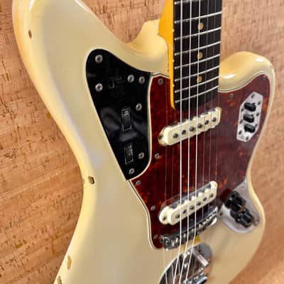 Fender Jaguar 1963 - Olympic White with Matching Headstock image 14