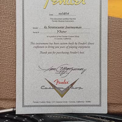 Fender Stratocaster Masterbuilt 1963 journeyman Yuriy Shishkov image 2