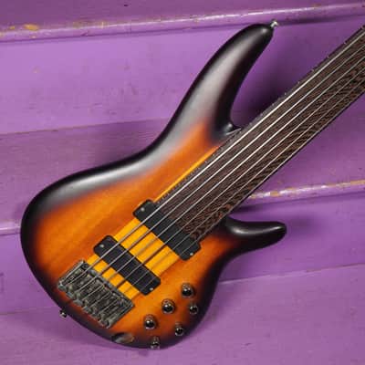 2019 Ibanez Soundgear SRF706 6-String Fretless Active Electric Bass Guitar (VIDEO! Fresh Setup) image 2