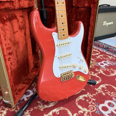 Immagine Fender Limited Edition Classic Series '50s Stratocaster® Fiesta Red Gold Hardware Chitarra Elettrica - 4